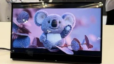 VSI 裸視 3D 顯示器展示:螢幕上的無尾熊立體影像